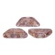 Les perles par Puca® Tinos kralen Opaque Mix Rose Gold Ceramic Look 03000/15695